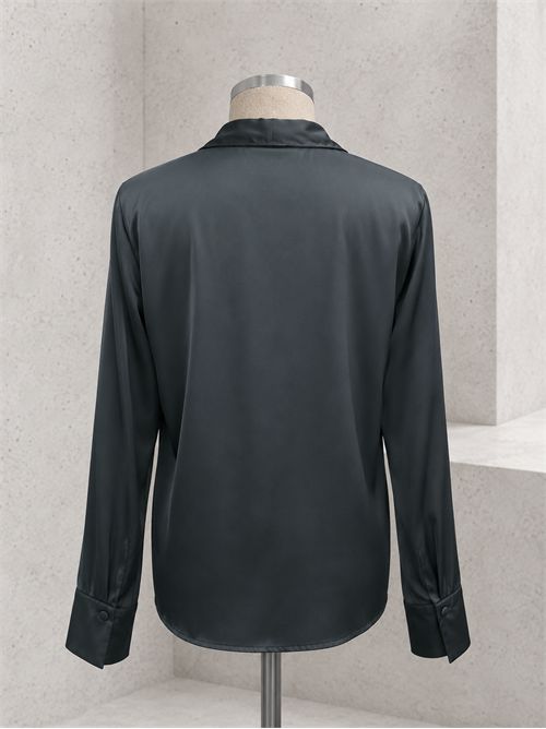 Camicia volant raso MARELLA EMME | EMMAGGRAVIVERDE MUSCHIO